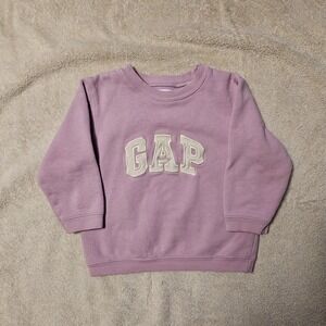 Vintage Baby GAP Sweatshirt Size‎ 3T Purple Toddler Y2K   Logo Cotton Lavender